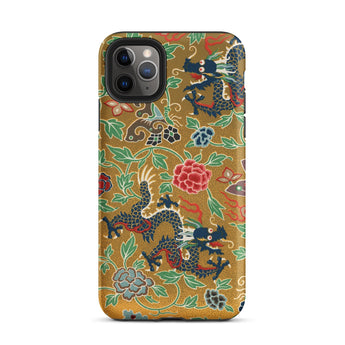 Chinese and Japanese Pattern - Auguste Racinet Phone Case Iphone 11 Pro Max / Matte Dragon-patterned Smartphone, East Asian Artistry Mobile