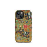 Chinese and Japanese Pattern - Auguste Racinet Phone Case Iphone 13 Mini / Matte Dragon Floral Patterned, East Asian Artistry Mobile Cases