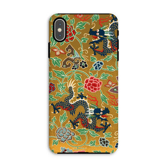 Chinese and Japanese Pattern - Auguste Racinet Phone Case Iphone Xs Max / Matte Ornate Phone Case Colorful Asian-inspired Dragon Floral