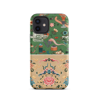 Chinoiserie Double Act - Auguste Racinet Phone Case, Iphone 12 / Matte, Mobile Cases, Toby Leon