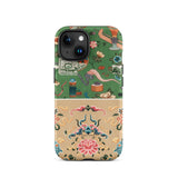 Chinoiserie Double Act - Auguste Racinet Phone Case, Iphone 15 / Matte, Mobile Cases, Toby Leon