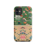 Chinoiserie Double Act - Auguste Racinet Phone Case Iphone 11 / Matte Patterned Phone Case Auguste Racinet Pattern, Chinoiserie Chic Meets