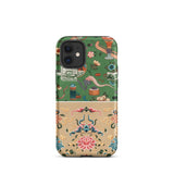 Chinoiserie Double Act - Auguste Racinet Phone Case Iphone 12 Mini / Matte Floral Patterned Phone Case Auguste Racinet Pattern, Chinoiserie