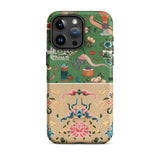 Chinoiserie Double Act - Auguste Racinet Phone Case Iphone 15 Pro Max / Matte Ornate Patterned Pattern, Chic Meets, Mobile Cases