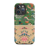 Chinoiserie Double Act - Auguste Racinet Phone Case Iphone 16 Pro Max / Matte Patterned Smartphone Case Auguste Racinet Pattern,