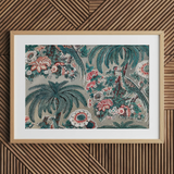 Chintz - George Loughridge Dschungel-Kunstdruck / Leinwand, 30x20’’ / 76x51cm / Naturrahmen / Passepartout, Poster, Drucke & visuelle Kunstwerke, Toby