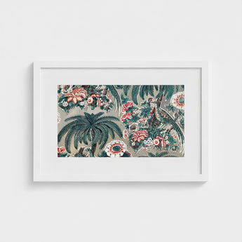 Chintz - George Loughridge Jungle Art Print / Canvas Framed Artwork Vintage-style Tropical Lush Green Palm Loughridge’s, Watercolor, Prints
