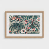 Chintz - George Loughridge Jungle Art Print / Canvas Framed Botanical Vibrant Pink White Flowers Lush Loughridge’s, Watercolor, Prints