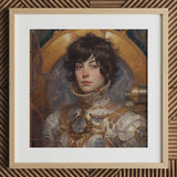 Chloe - French Lesbian Astronaut Art Print / Canvas, French Lesbian Astronaut, Lesbian Astronaut Aesthetic, Gayest Astronaut