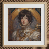 Chloe - French Lesbian Astronaut Art Print / Canvas Wooden Framed Portrait Person Space Suit French Lesbian Astronaut, Astronaut Aesthetic,