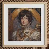 Chloe - French Lesbian Astronaut Art Print / Canvas Wooden Framed Portrait Person Space Suit, Aesthetic, Gayest Prints