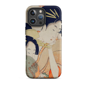 Chojiya - Utamaro Kitagawa Ukiyo-e Iphone Case, 16 Pro Max / Matte, Japanese Art Phone Case