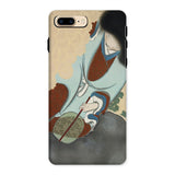 Chrysanthemums from Momoyogusa - Kamisaka Sekka Iphone Case, 8 Plus / Matte, Phone Case Artistic Violin Design Blue Brown Tones