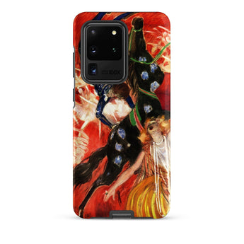 The Circus - Leonetto Cappiello Phone Case Samsung Galaxy S20 Ultra / Matte Vibrant Phone Case Dynamic Painting Dancers Black Gold Leonetto