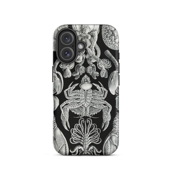 Cirripedia Barnacles - Ernst Haeckel Phone Case Iphone 16 / Matte Black Phone Case Sea Creature Illustrations Obsidians Chamber, Haeckel