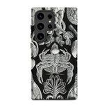 Cirripedia Barnacles - Ernst Haeckel Phone Case Samsung Galaxy S24 Ultra / Matte Black Phone Case Intricate White Line Drawings Marine