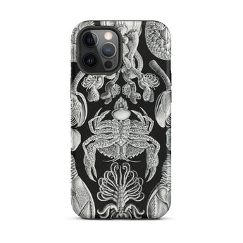 Cirripedia Barnacles - Ernst Haeckel Phone Case Iphone 12 Pro Max / Matte Black Phone Case Sea Creature Illustrations Obsidians Chamber,
