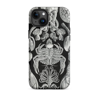 Cirripedia Barnacles - Ernst Haeckel Phone Case Iphone 15 Plus / Matte Black Phone Case Sea Creature Illustrations Obsidians Chamber,