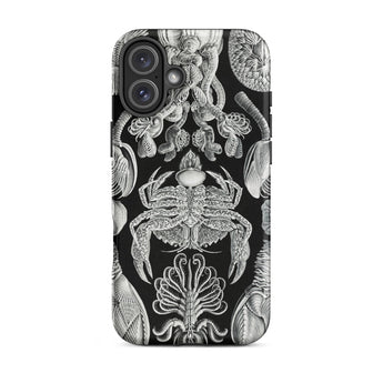 Cirripedia Barnacles - Ernst Haeckel Phone Case Iphone 16 Plus / Matte Black Phone Case Sea Creature Illustrations Obsidians Chamber,