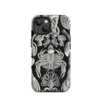 Cirripedia Barnacles - Ernst Haeckel Phone Case Iphone 14 / Matte Black Phone Case Sea Creature Illustrations Obsidians Chamber, Haeckel