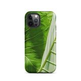 Clash of the Hulks - Koh Chang Leaves Iphone Case 12 Pro / Matte Green Leaf Patterned Phone Case Koh Chang’s Verdant Paradise, Hulks