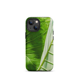 Clash of the Hulks - Koh Chang Leaves Iphone Case 13 Mini / Matte Green Leaf Patterned Phone Case Koh Chang’s Verdant Paradise, Hulks