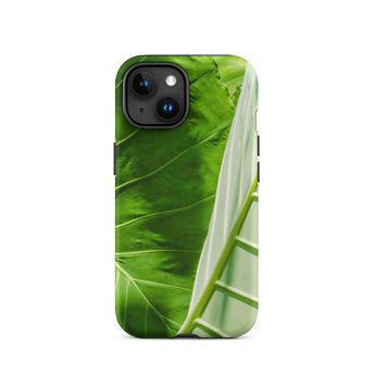 Clash of the Hulks - Koh Chang Leaves Iphone Case 15 / Matte Leaf-patterned Phone Case Koh Chang’s Verdant Paradise, Hulks Botanicals