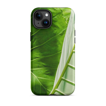 Clash of the Hulks - Koh Chang Leaves Iphone Case 15 Plus / Matte Green Leaf Patterned Phone Case Koh Chang’s Verdant Paradise, Hulks