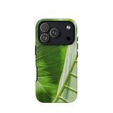 Clash of the Hulks - Koh Chang Leaves Iphone Case 17 Pro / Matte Green Leaf Phone Case Black Camera Cutout Durable Koh Chang’s Verdant
