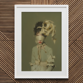 Clear Sighted - Modern Victorian Fashion Art Print / Canvas, 20x30’’ / 51x76cm / White Frame / Matboard, Posters Prints & Visual Artwork,