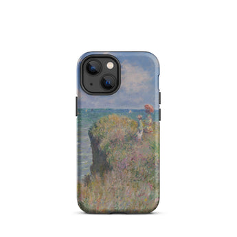 Cliff Walk at Pourville - Claude Monet Phone Case, Iphone 13 Mini / Matte, Mobile Cases, Toby Leon