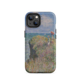 Cliff Walk at Pourville - Claude Monet Phone Case, Iphone 14 / Matte, Mobile Cases, Toby Leon