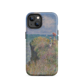 Cliff Walk at Pourville - Claude Monet Phone Case, Iphone 14 / Matte, Mobile Cases, Toby Leon