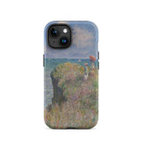 Cliff Walk at Pourville - Claude Monet Phone Case, Iphone 15 / Matte, Mobile Cases, Toby Leon