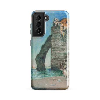 Cliffs at Etretat - Claude Monet Phone Case, Samsung Galaxy S21 Fe / Matte, Mobile Cases, Toby Leon