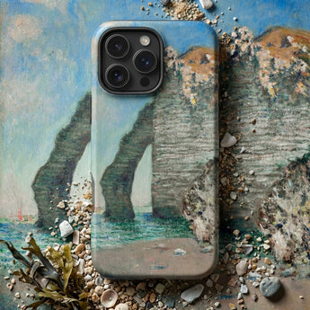 Cliffs at Etretat - Claude Monet Phone Case Phone Case Printed Impressionist-style Painting Famous Sea Stacks Claude Monet Ventured,
