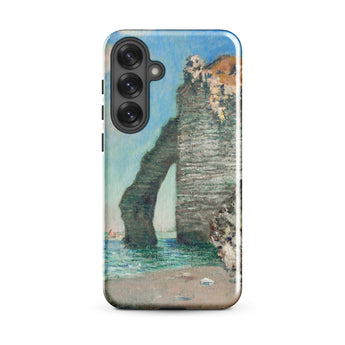 Cliffs at Etretat - Claude Monet Phone Case Samsung Galaxy S25 Plus / Matte Phone Case Reproduction Claude Monet’s Impressionistic Painting