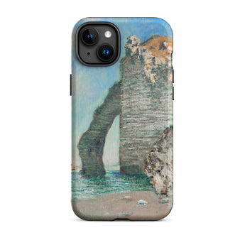 Cliffs at Etretat - Claude Monet Phone Case Iphone 15 Plus / Matte Rugged Textured Phone Case Reproduction Claude Monet’s ?The Monet V