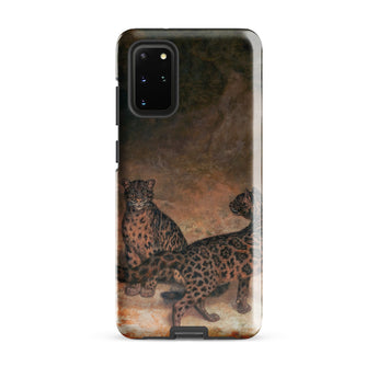 Clouded Leopards - Jacques-laurent Agasse Phone Case Samsung Galaxy S20 Plus / Matte Phone Case Detailed Illustration Two Snow Leopards