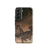 Clouded Leopards - Jacques-laurent Agasse Phone Case Samsung Galaxy S22 / Matte Phone Case Detailed Illustration Two Spotted Felines Earthy