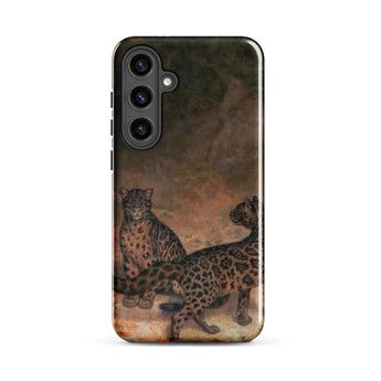 Clouded Leopards - Jacques-laurent Agasse Phone Case Samsung Galaxy S24 Plus / Matte Phone Case Detailed Vintage-style Illustration Two