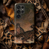 Clouded Leopards - Jacques-laurent Agasse Phone Case Matte-finish Phone Case Detailed Illustration Two Spotted Wild Clouded Leopards Phone,