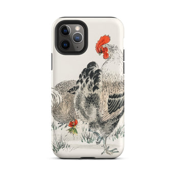 Galli - Custodia Iphone con Arte del Gallo di Numata Kashu, 11 Pro / Opaca, Custodie per Telefoni Cellulari, Toby Leon