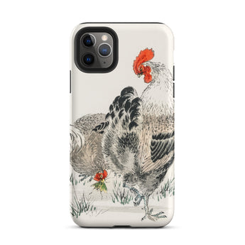 Cockerels - Numata Kashu Rooster Art Iphone Case 11 Pro Max / Matte Rooster-themed Phone Case Numata Kashu, Iphone-wielding Art
