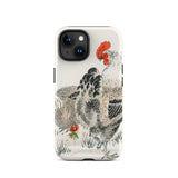 Galli - Custodia artistica per iPhone Numata Kashu Rooster Art, 15 / Opaca, Custodie per telefoni cellulari, Toby Leon