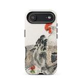 Cockerels - Numata Kashu Rooster Art Iphone Case 17 Air / Matte White Black Chicken Design Phone Case Pop Red Numata Kashu, Iphone-wielding