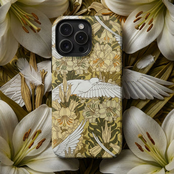 Colombes et Lis - Maurice Pillard Verneuil iPhone-hoesje, Telefoonhoesjes, Toby Leon