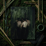 Communion - Secret Gay Orgy Art Print / Canvas Dark Green Oil Painting Group Shirtless Men Traditional Secret Gay Orgy, Five Figures Coil,