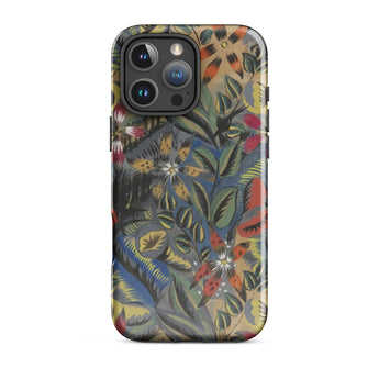 Composition Florale Aux Amarilis - Raoul Dufy Phone Case Iphone 16 Pro Max / Gloss Vibrant Botanical-patterned Phone Case Bold Reds Yellows