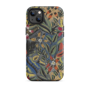 Composition Florale Aux Amarilis - Raoul Dufy Phone Case Iphone 14 Plus / Matte Vibrant Botanical-patterned Phone Case Bold Reds Yellows
